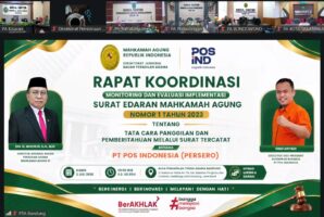 Ketua PA Kisaran Ikuti Rakor Nasional Badilag–PT Pos Indonesia Bahas Optimalisasi Panggilan Surat Tercatat